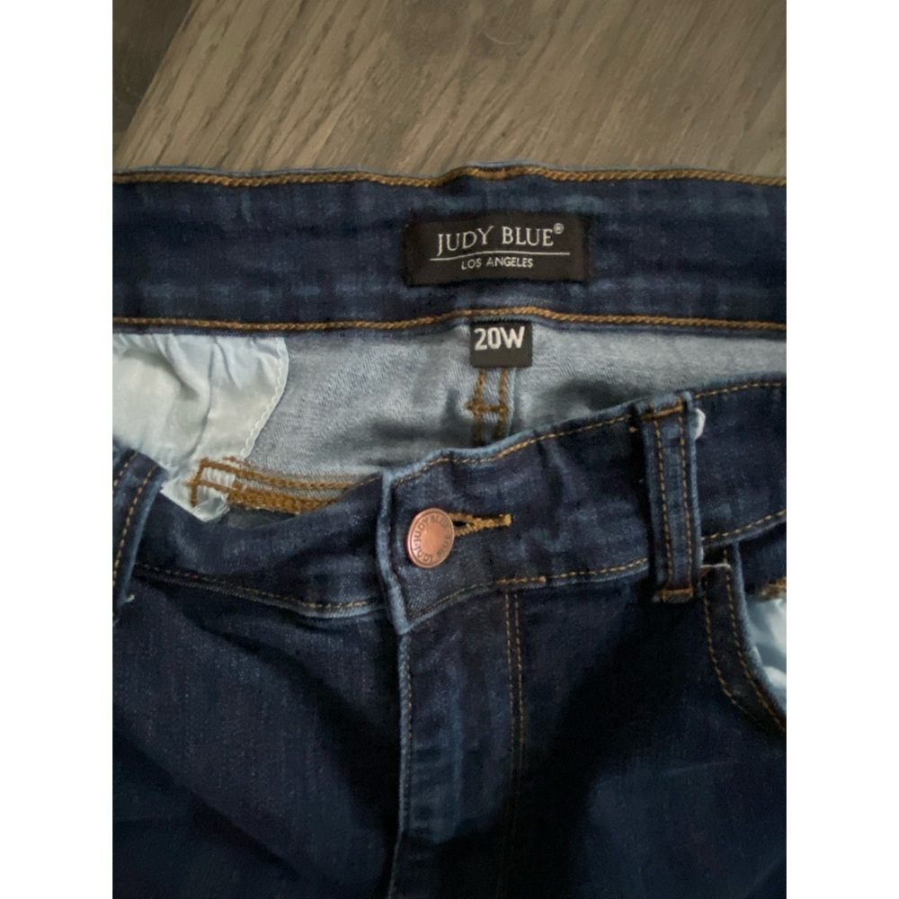 JUDY BLUE Dark Wash Hi Rise Skinny Jeans - Picture 5 of 6